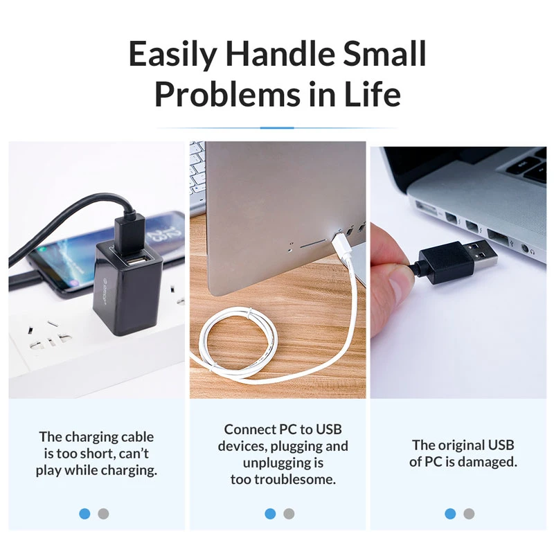کابل افزایش طول USB3.0 اوریکو U3-MAA01 طول 1 متر