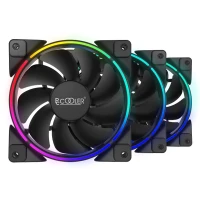 فن کیس پی سی کولر 12*12 PCcooler CORONA FRGB بسته 3 عددی