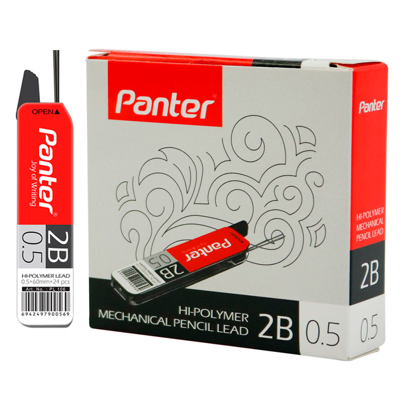 نوک مداد نوکی پنتر 0.5 میلی متر PL106 2B بسته 12 عددی