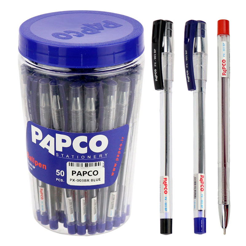 خودکار پاپکو Papco PX-003 BP 1mm بسته 50 عددی