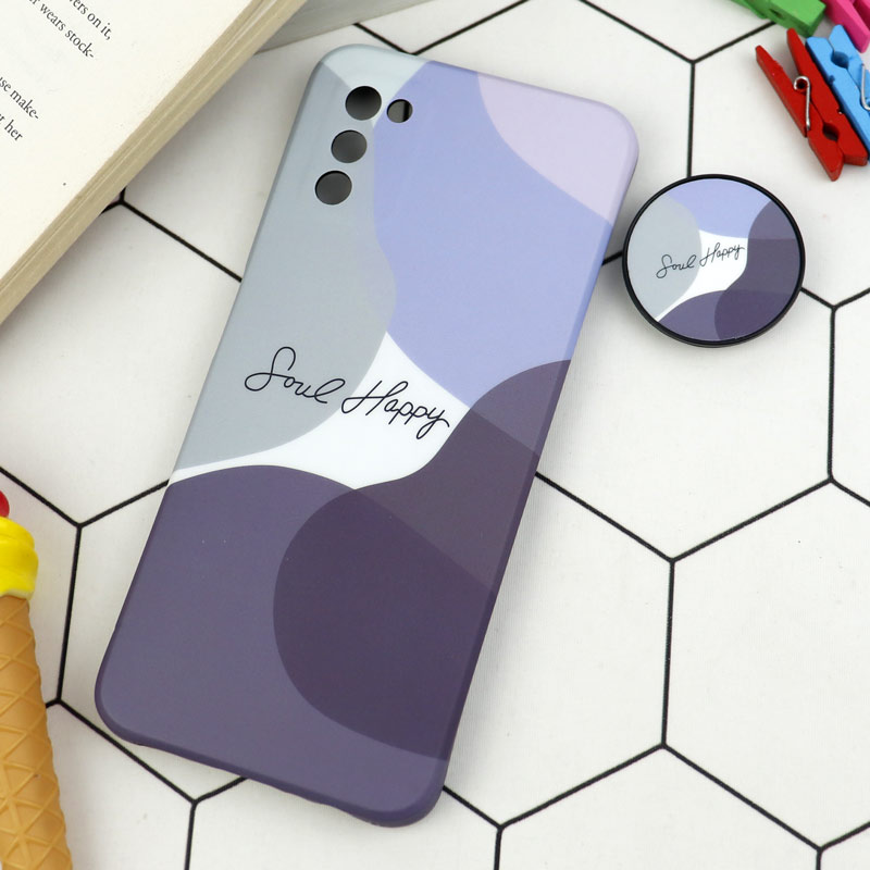 قاب طرحدار مات IMD + پاپ سوکت Samsung Galaxy A03s