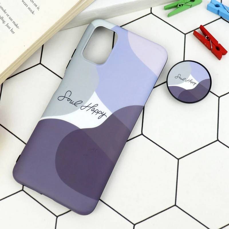 قاب طرحدار مات IMD + پاپ سوکت Xiaomi Poco M3