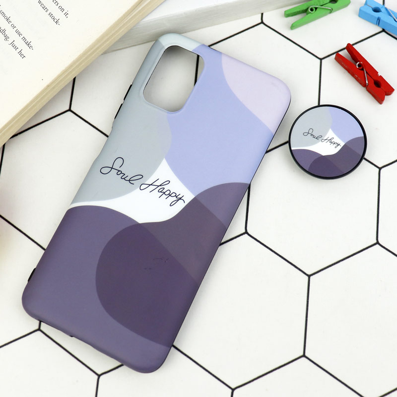 قاب طرحدار مات IMD + پاپ سوکت Xiaomi Poco M3