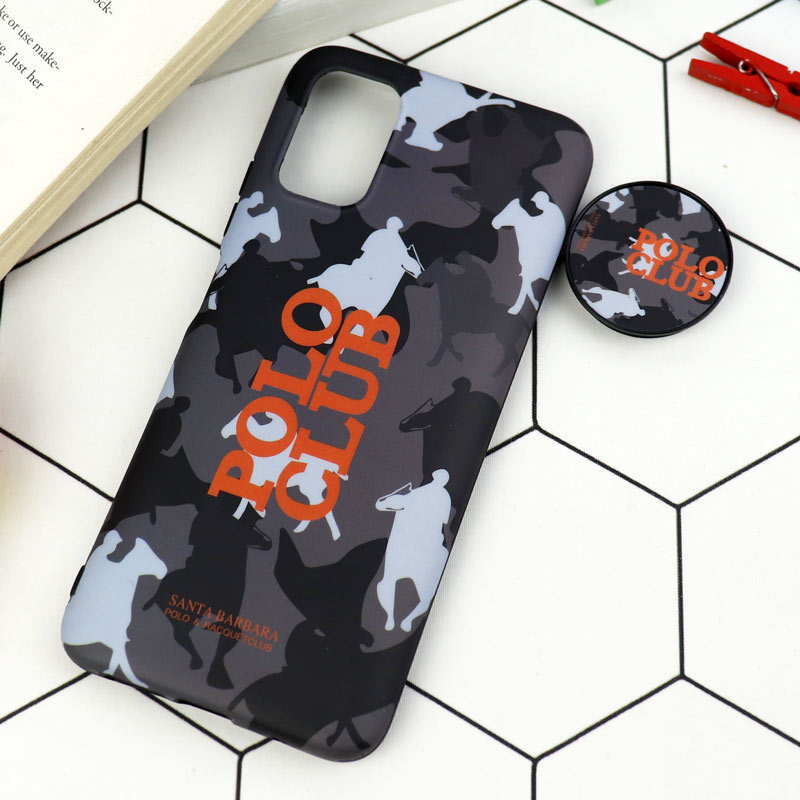 قاب طرحدار مات IMD + پاپ سوکت Xiaomi Poco M3