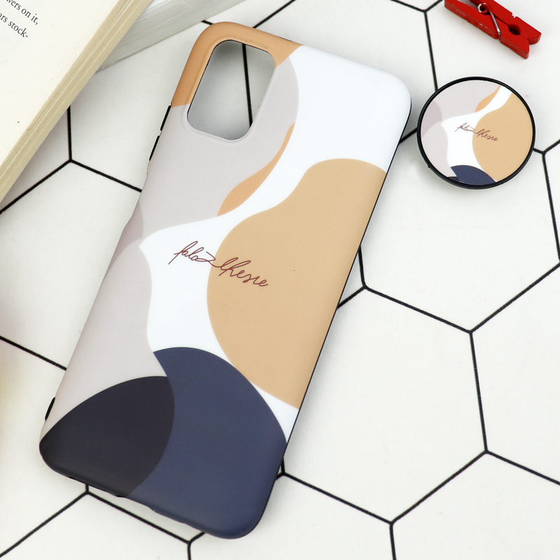 قاب طرحدار مات IMD + پاپ سوکت Xiaomi Poco M3