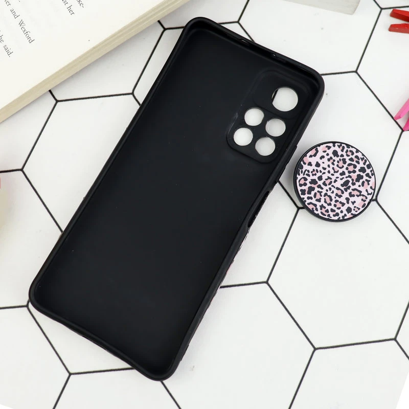 قاب طرحدار مات IMD + پاپ سوکت Xiaomi Poco M4 Pro