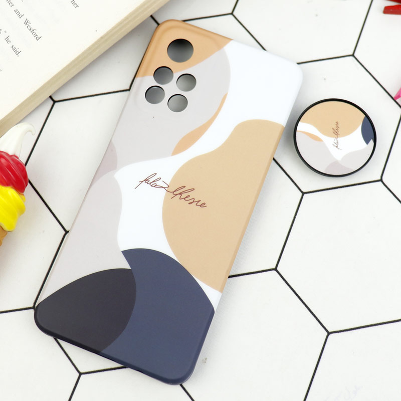 قاب طرحدار مات IMD + پاپ سوکت Xiaomi Poco M4 Pro