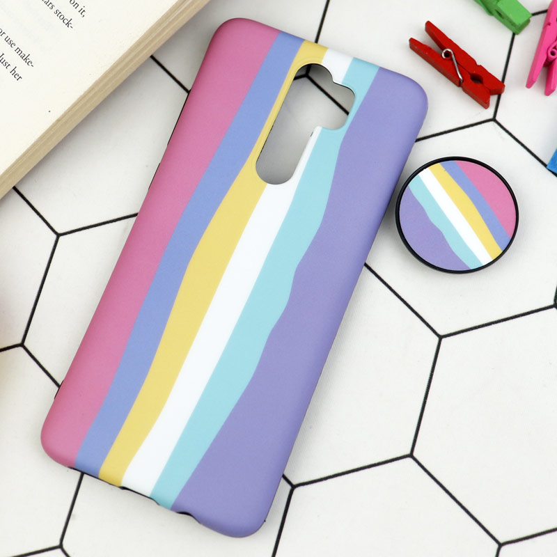 قاب طرحدار مات IMD + پاپ سوکت Xiaomi Redmi Note 8 Pro