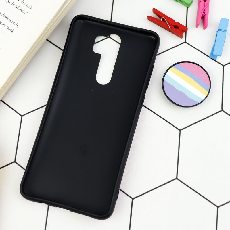 قاب طرحدار مات IMD + پاپ سوکت Xiaomi Redmi Note 8 Pro