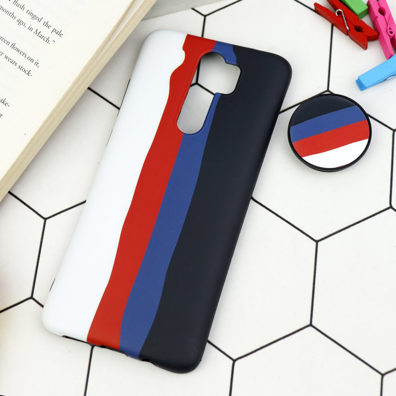 قاب طرحدار مات IMD + پاپ سوکت Xiaomi Redmi Note 8 Pro