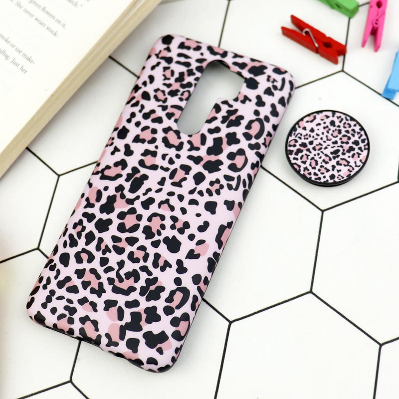 قاب طرحدار مات IMD + پاپ سوکت Xiaomi Redmi Note 8 Pro
