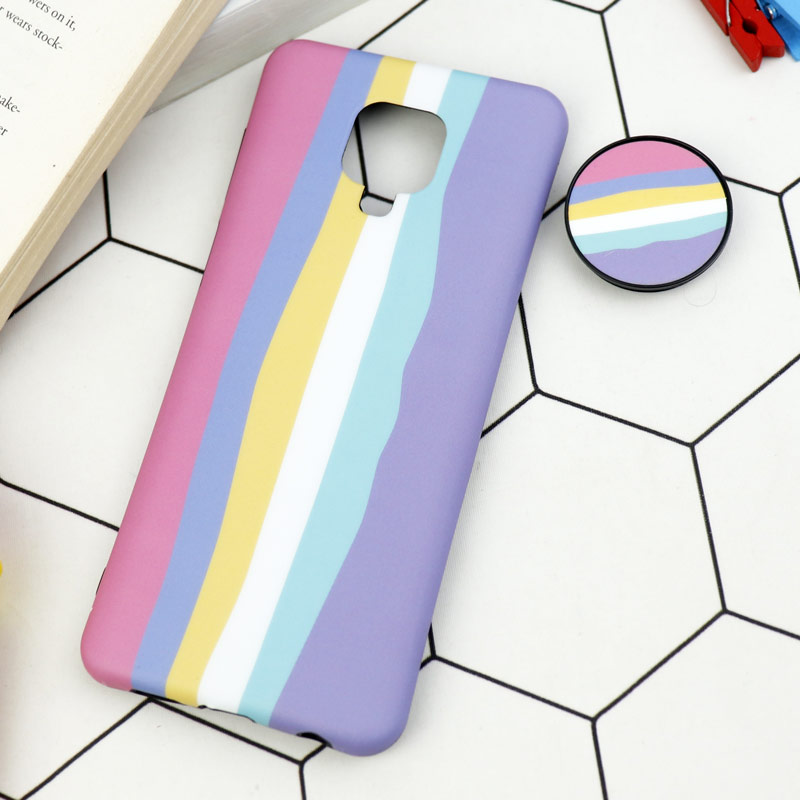 قاب طرحدار مات IMD + پاپ سوکت Xiaomi Redmi Note 9s