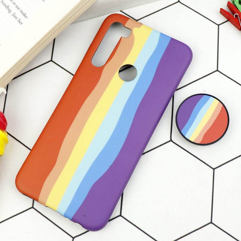 قاب طرحدار مات IMD + پاپ سوکت Xiaomi Redmi Note 8