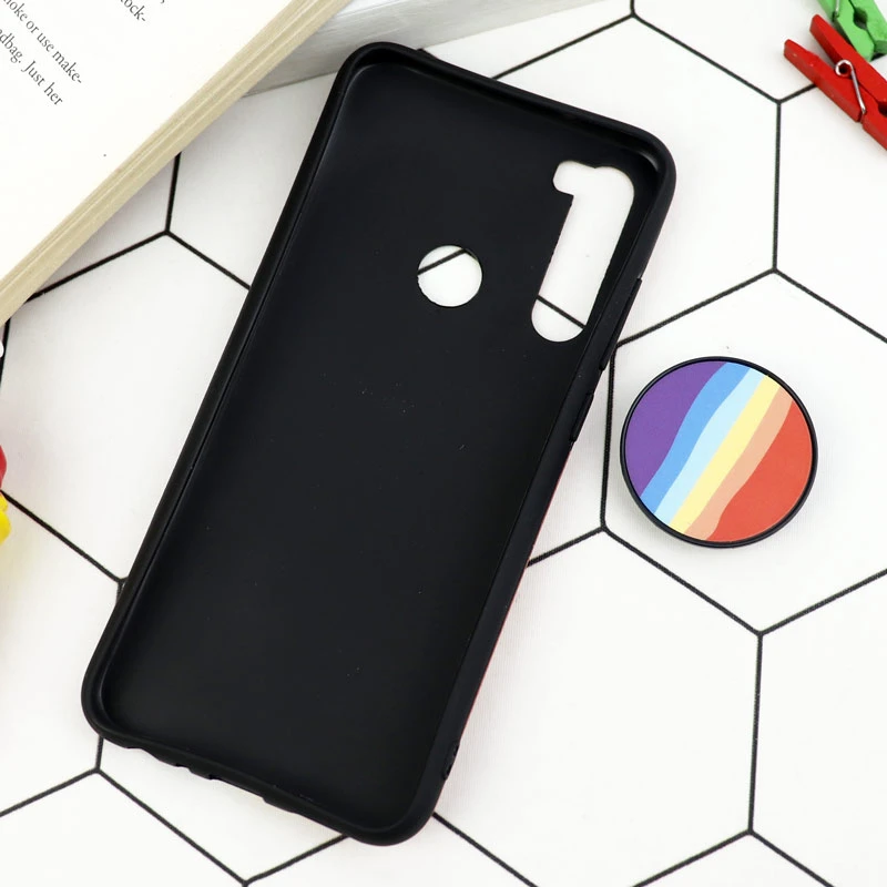 قاب طرحدار مات IMD + پاپ سوکت Xiaomi Redmi Note 8