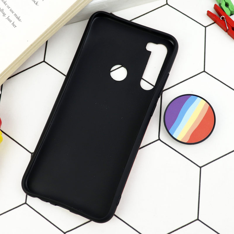 قاب طرحدار مات IMD + پاپ سوکت Xiaomi Redmi Note 8