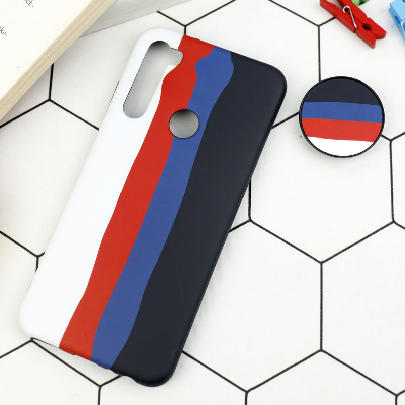قاب طرحدار مات IMD + پاپ سوکت Xiaomi Redmi Note 8