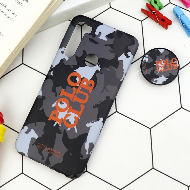 قاب طرحدار مات IMD + پاپ سوکت Xiaomi Redmi Note 8