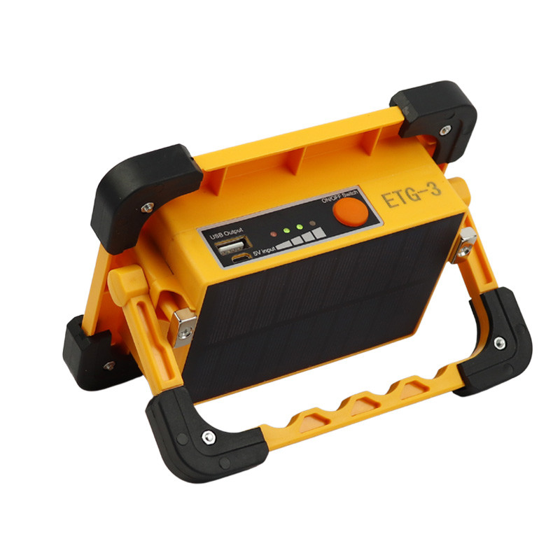 پروژکتور سیار شارژی و پاوربانک 9000 خورشیدی ETG-3