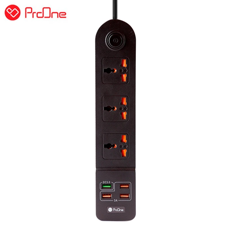 چند راهی 3 خانه پرووان SKT01 با کابل 2 متری + شارژر USB