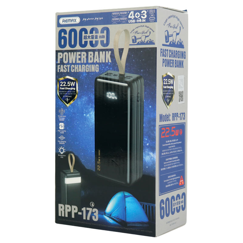 پاور بانک فست شارژ 60000 ریمکس Remax RPP-173 PD 22.5W