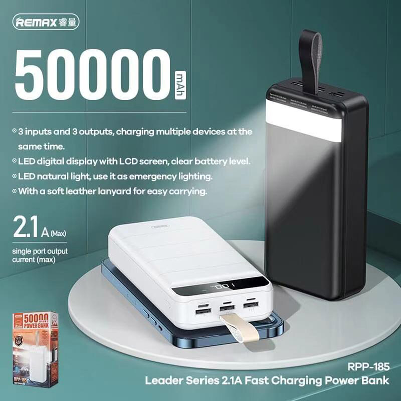 پاور بانک فست شارژ 50000 ریمکس Remax RPP-185 Leader 10W