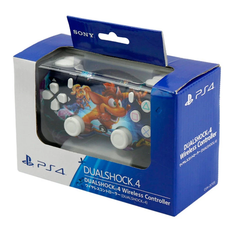 دسته بازی بی سیم SONY PlayStation 4 DualShock 4 High Copy طرح Crash پکدار