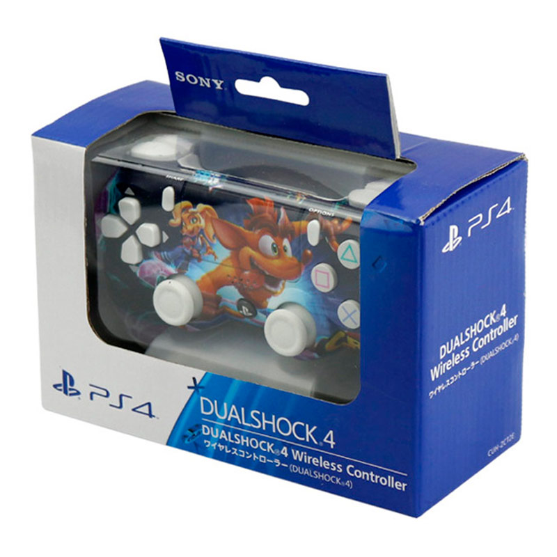 دسته بازی بی سیم SONY PlayStation 4 DualShock 4 High Copy طرح Crash پکدار