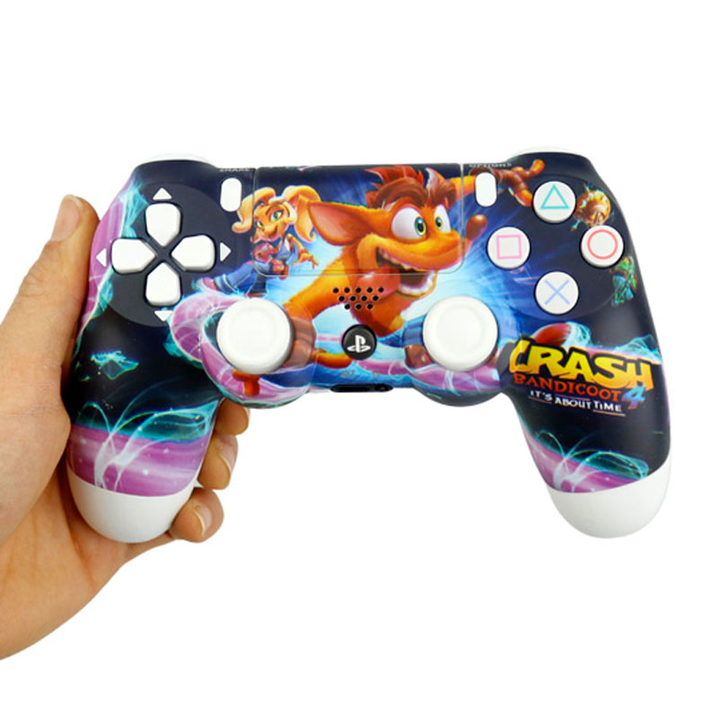 دسته بازی بی سیم SONY PlayStation 4 DualShock 4 High Copy طرح Crash پکدار