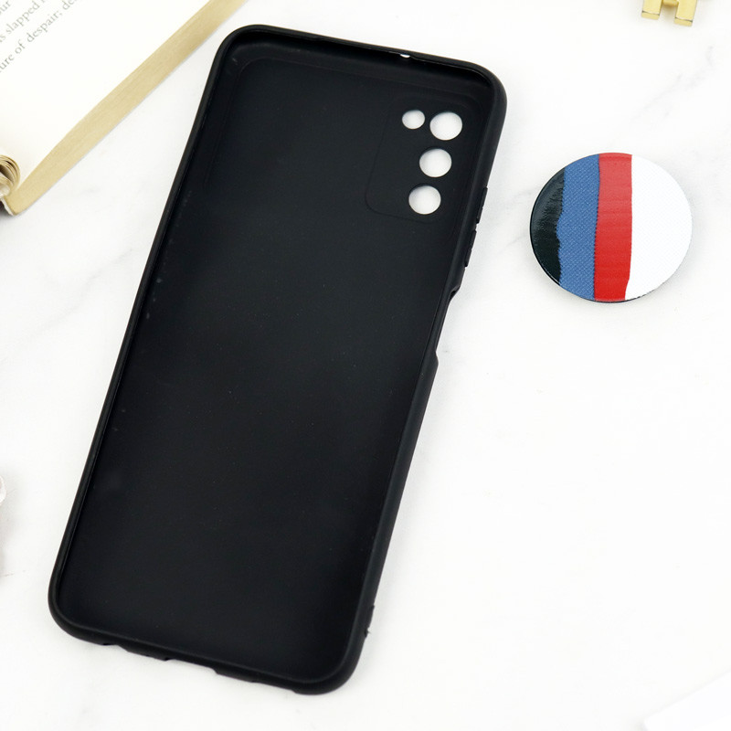 قاب طرحدار محافظ لنزدار کشویی + پاپ سوکت Samsung Galaxy A03s سری D