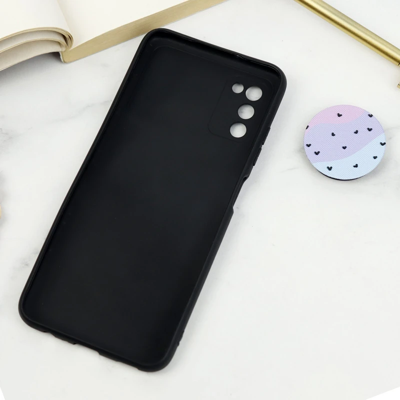 قاب طرحدار محافظ لنزدار کشویی + پاپ سوکت Samsung Galaxy A03s سری D