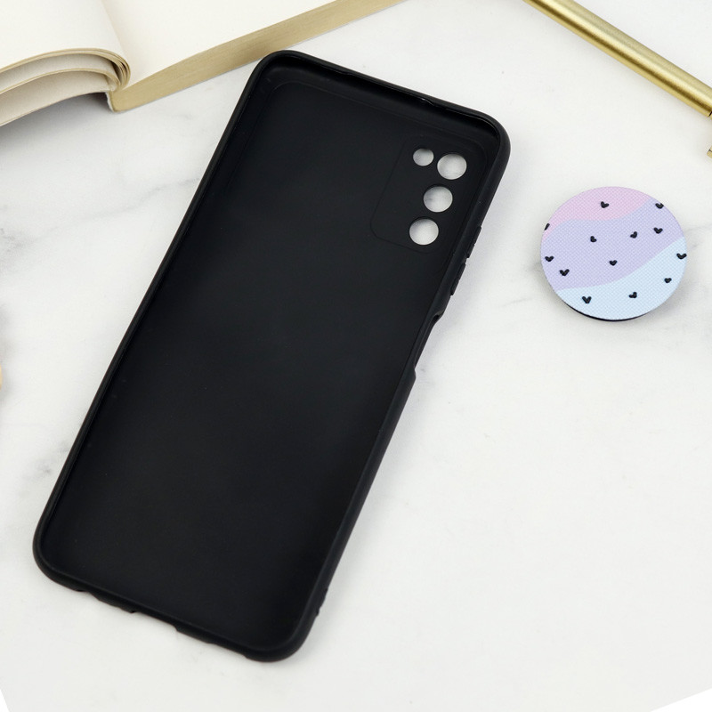 قاب طرحدار محافظ لنزدار کشویی + پاپ سوکت Samsung Galaxy A03s سری D