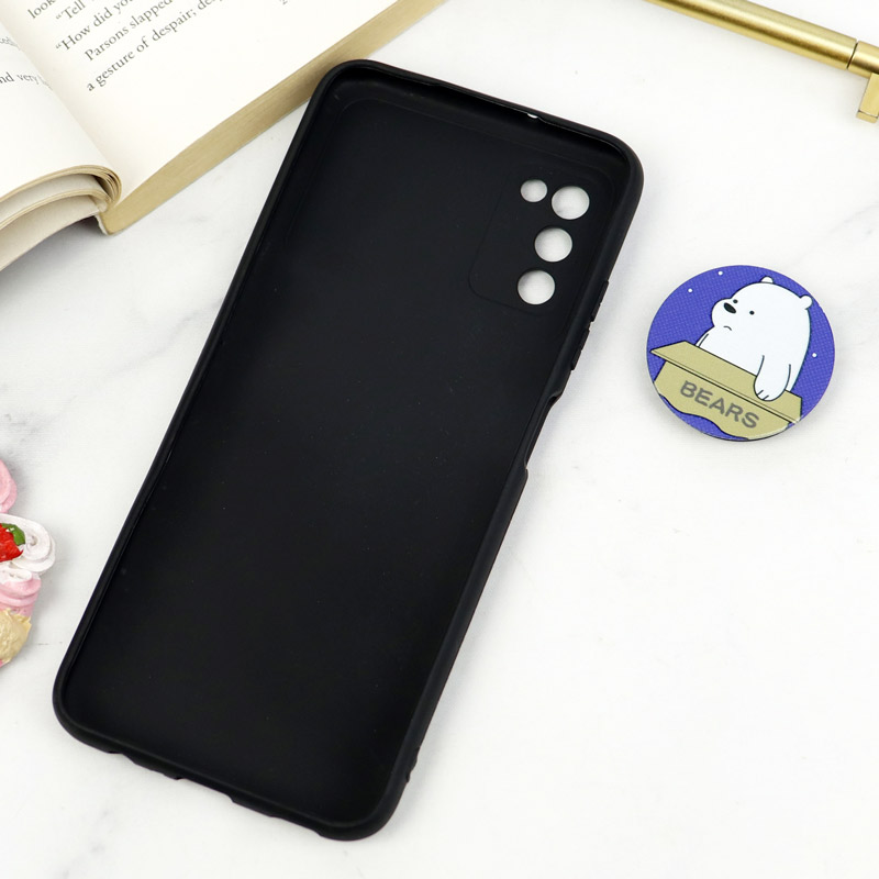 قاب طرحدار محافظ لنزدار کشویی + پاپ سوکت Samsung Galaxy A03s سری D