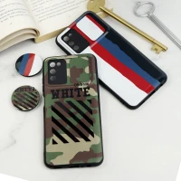 قاب طرحدار محافظ لنزدار کشویی + پاپ سوکت Samsung Galaxy A03s سری D