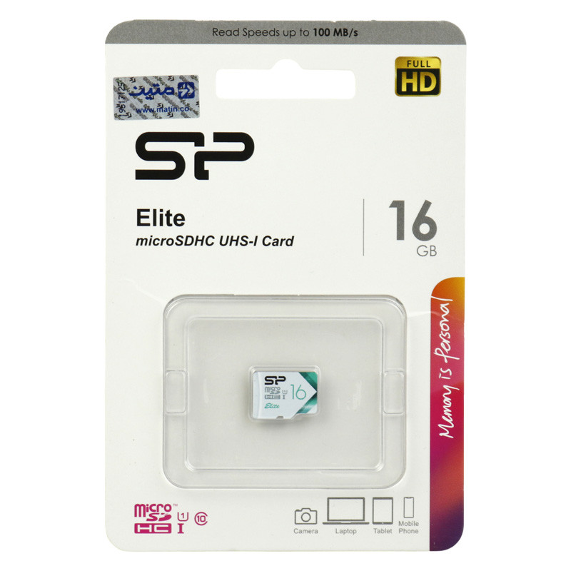 رم میکرو 16 گیگ سیلیکون پاور Silicon Power Elite U1 C10 100MB/s