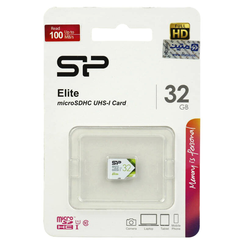 رم میکرو 32 گیگ سیلیکون پاور Silicon Power Elite U1 C10 100MB/s