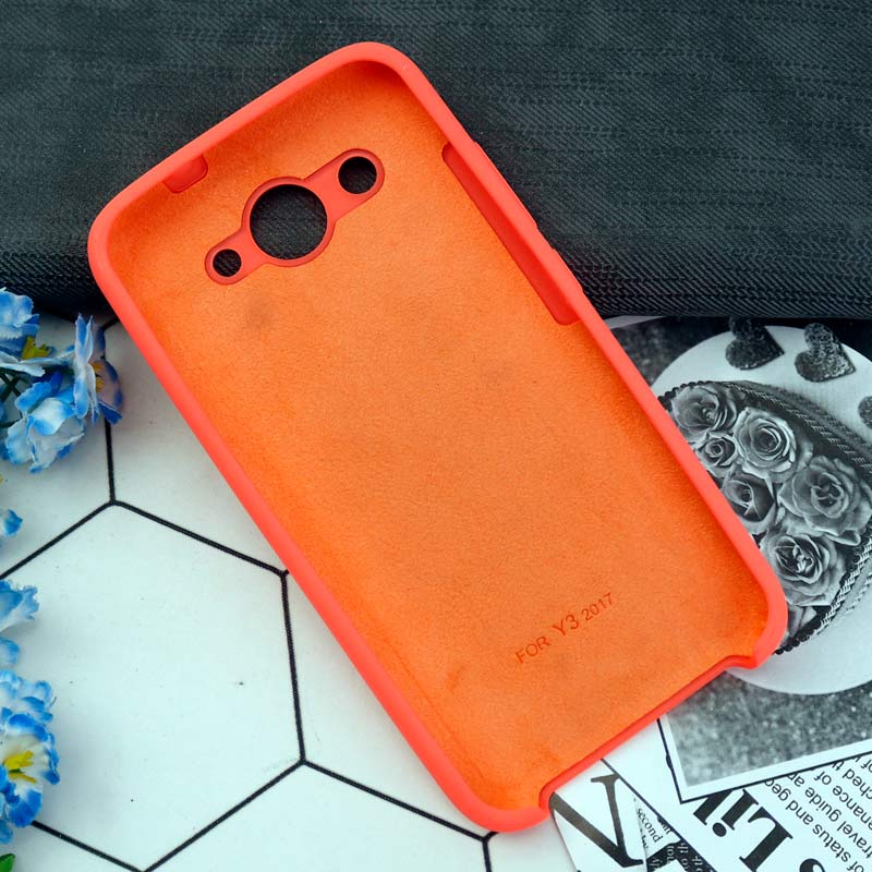 قاب سیلیکونی Huawei Y3 2017 گلبهی