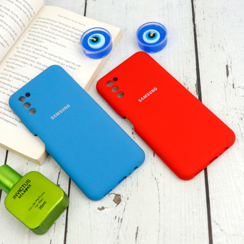 قاب سیلیکونی اصلی زیربسته سامسونگ Galaxy A03s / A02s محافظ لنزدار