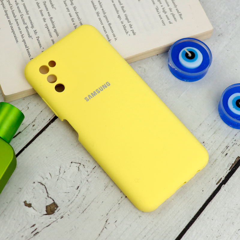 قاب سیلیکونی اصلی زیربسته سامسونگ Galaxy A03s / A02s محافظ لنزدار