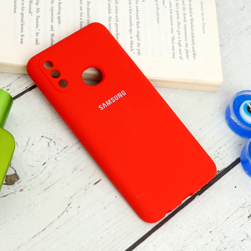 قاب سیلیکونی اصلی زیربسته سامسونگ Galaxy A10s محافظ لنزدار