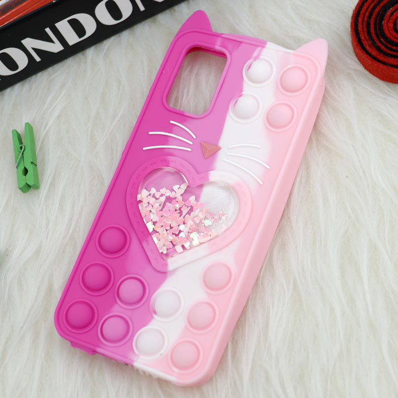 قاب اورجینال سیلیکونی آکواریومی Lucky Cat پاپیتی Samsung Galaxy A03s