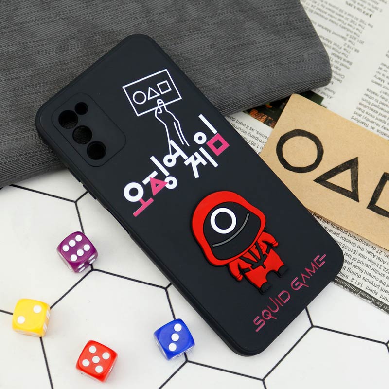 قاب سیلیکونی Squid Game محافظ لنزدار Samsung Galaxy A03s