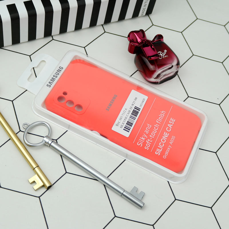 قاب سیلیکونی اصلی زیربسته سامسونگ Galaxy A03s / A02s محافظ لنزدار