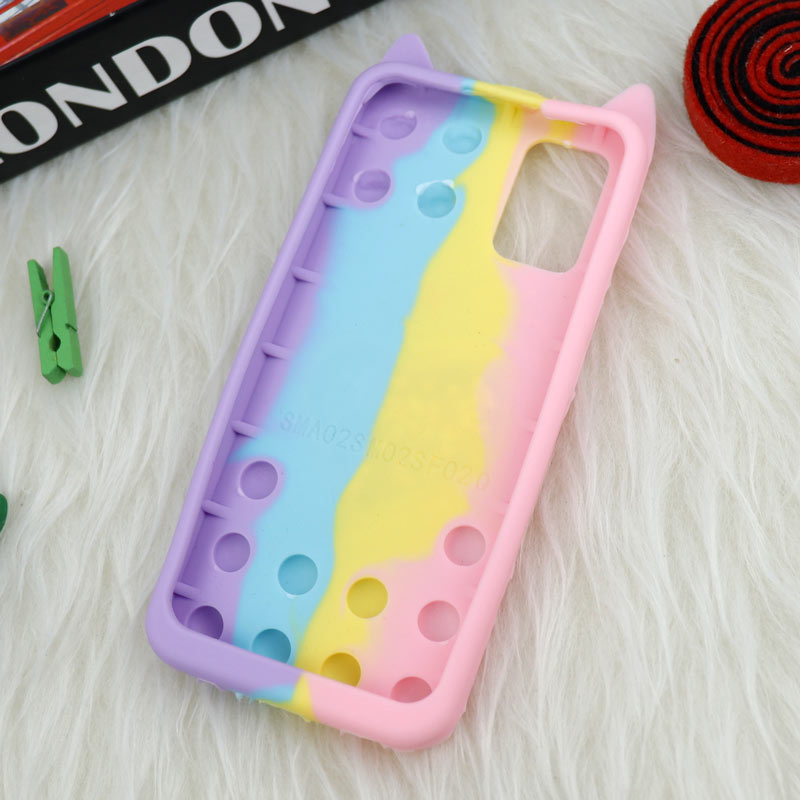 قاب اورجینال سیلیکونی آکواریومی Lucky Cat پاپیتی Samsung Galaxy A03s