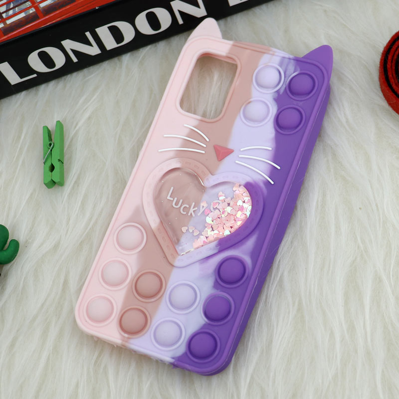 قاب اورجینال سیلیکونی آکواریومی Lucky Cat پاپیتی Samsung Galaxy A03s