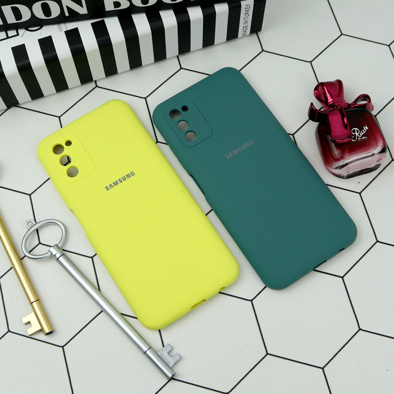 قاب سیلیکونی اصلی زیربسته سامسونگ Galaxy A03s / A02s محافظ لنزدار