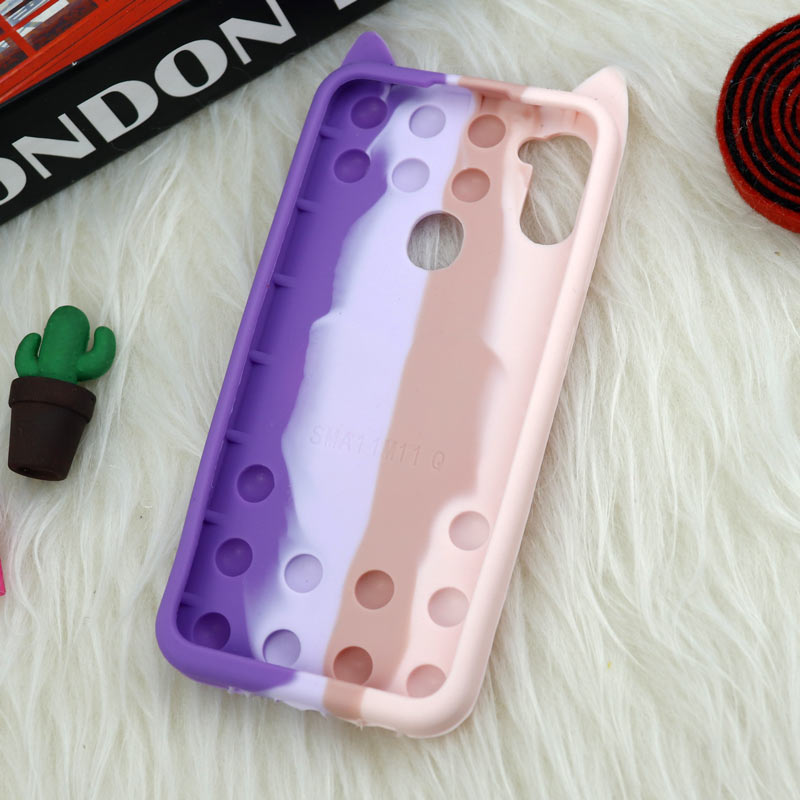 قاب اورجینال سیلیکونی آکواریومی Lucky Cat پاپیتی Samsung Galaxy A11