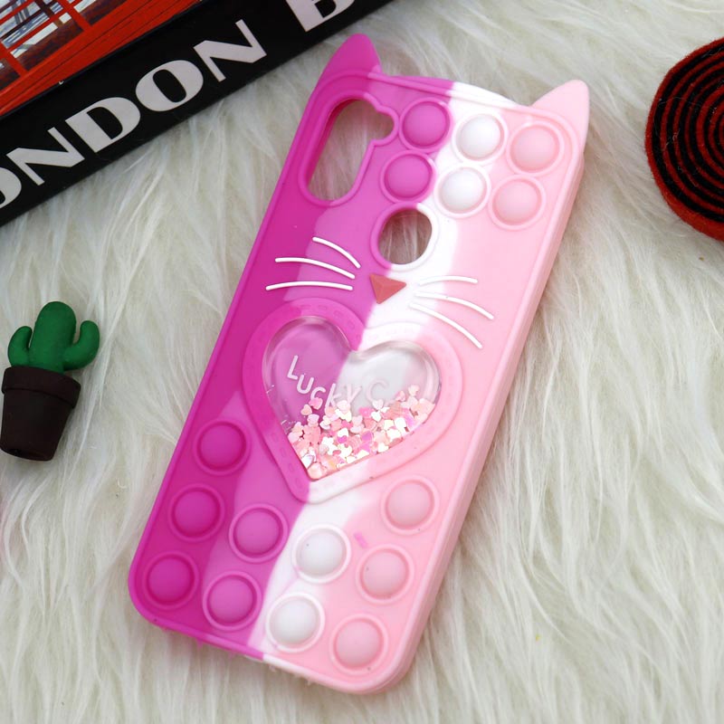 قاب اورجینال سیلیکونی آکواریومی Lucky Cat پاپیتی Samsung Galaxy A11