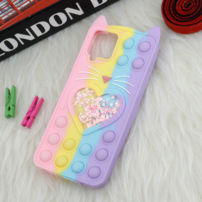 قاب اورجینال سیلیکونی آکواریومی Lucky Cat پاپیتی Samsung Galaxy A12