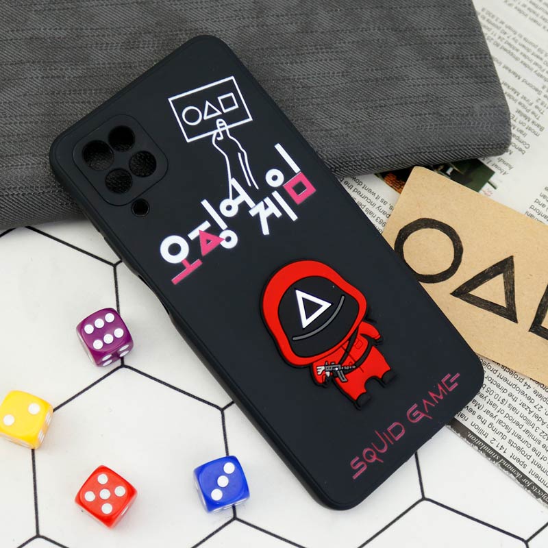 قاب سیلیکونی Squid Game محافظ لنزدار Samsung Galaxy A12