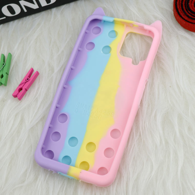 قاب اورجینال سیلیکونی آکواریومی Lucky Cat پاپیتی Samsung Galaxy A12
